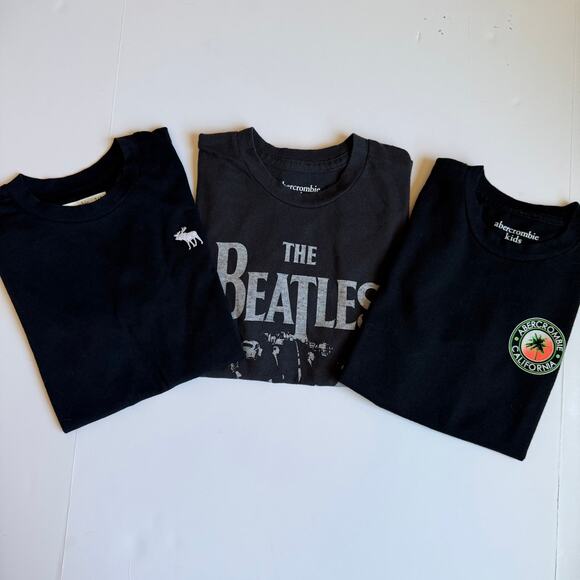 Abercrombie Kids Black Graphic Crewneck T-Shirt Bundle 7/8 - Picture 2 of 12